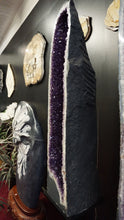 Load image into Gallery viewer, Side View of 47 Inch Tall Amethyst Cathedral 

