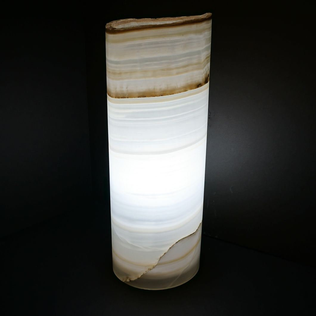 Onyx Cylinder Table Lamp