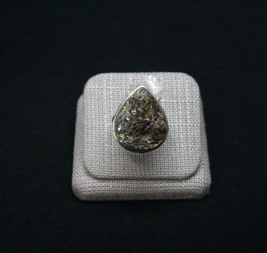 Trophylite Pear Shape Sterling Ring