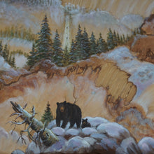 Load image into Gallery viewer, Close Up of Bear Painted On Sandstone
