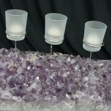 Load image into Gallery viewer, Close up Of Amethyst Druzy Candelabra
