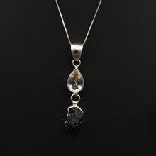 Load image into Gallery viewer, Back View Of Moldavite Pendant
