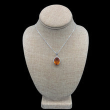 Load image into Gallery viewer, Sterling Silver And Citrine Pendant Necklace
