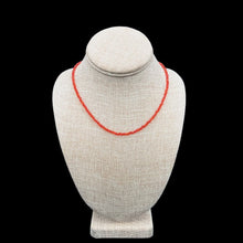 Load image into Gallery viewer, Sterling Silver Beaded Carnelian Necklace
