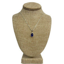 Load image into Gallery viewer, Sterling Silver And Tanzanite Gemstone Necklace
