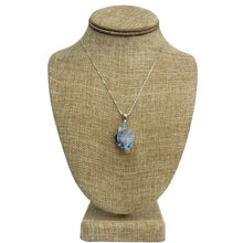 Load image into Gallery viewer, Sterling Silver And Blue Dumortierite Pendant Necklace
