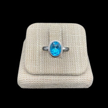 Load image into Gallery viewer, Sterling Silver And Blue Topaz Ring
