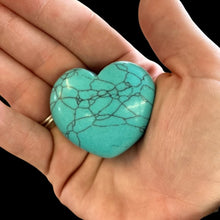 Load image into Gallery viewer, Blue Howlite Heart In Natural Light
