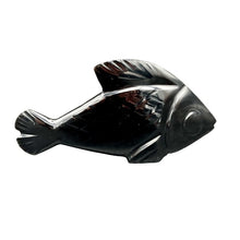 Load image into Gallery viewer, Right Side Of Black Obsidian Carved Fish
