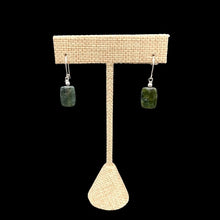 Load image into Gallery viewer, Green Jade Dangle Earrings
