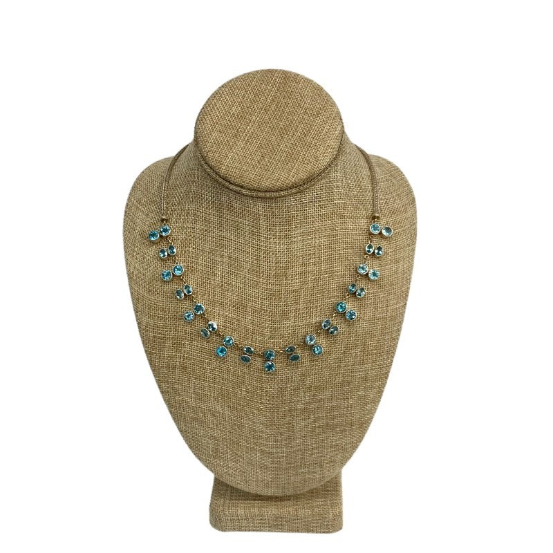 Multi Blue Topaz Gemstone Necklace