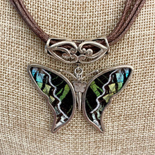 Load image into Gallery viewer, Close Up Of Sterling Silver Butterfly Pendant
