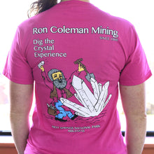 Load image into Gallery viewer, Back Graphics Ron Coleman Mining Pink T-Shirt
