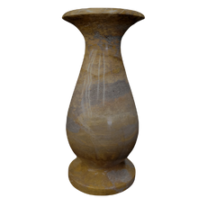 Load image into Gallery viewer, Artisan Vase Carved Peacock Marble Silhouette Vase Tabletop Accent

