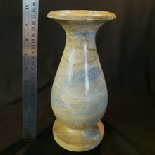Load image into Gallery viewer, Artisan Vase Carved Peacock Marble Silhouette Vase Tabletop Accent
