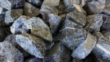 Load image into Gallery viewer, Grouping Of Blue Stones Sodalite Uncut Rough Sold In Bulk $6.00 Per Pound 
