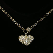 Load image into Gallery viewer, Close Up Of Gorgeous Swarovski Heart Necklace Fashion Jewelry
