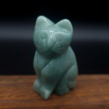 Load image into Gallery viewer, Aventurine Cat Figurine
