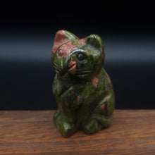 Load image into Gallery viewer, Ocean Jasper Cat Figurine
