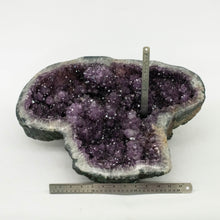 Load image into Gallery viewer, Low Profile Amethyst Druzy Crystal Rock Design Element
