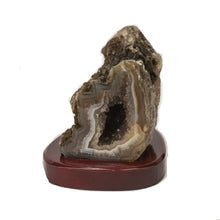 Load image into Gallery viewer, Polished Agate On Wood Base
