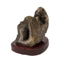 Load image into Gallery viewer, Brown  Agate With White Druzy Mineral Decor
