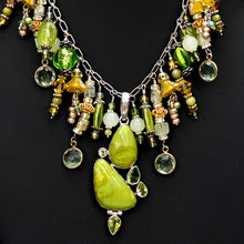 Load image into Gallery viewer, Close Up Lemon Quartz Peridot Necklace
