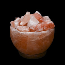 Load image into Gallery viewer, Genuine Himalayan Salt Lamp 6 Inch Bowl
