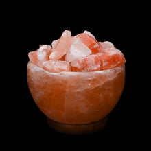 Load image into Gallery viewer, Natural Himalayan Salt Bowl Lamp From Nepal Sleep Aide Calming Effect
