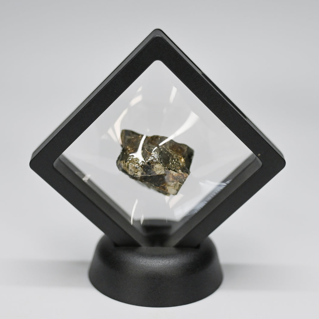 Framed Pyrite Specimen Black Decor