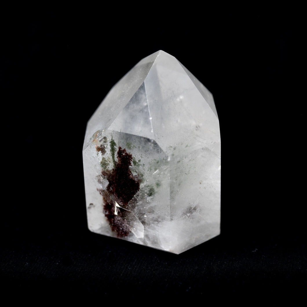 Brazilian Polished And Cut Crystal Point With Chlorite