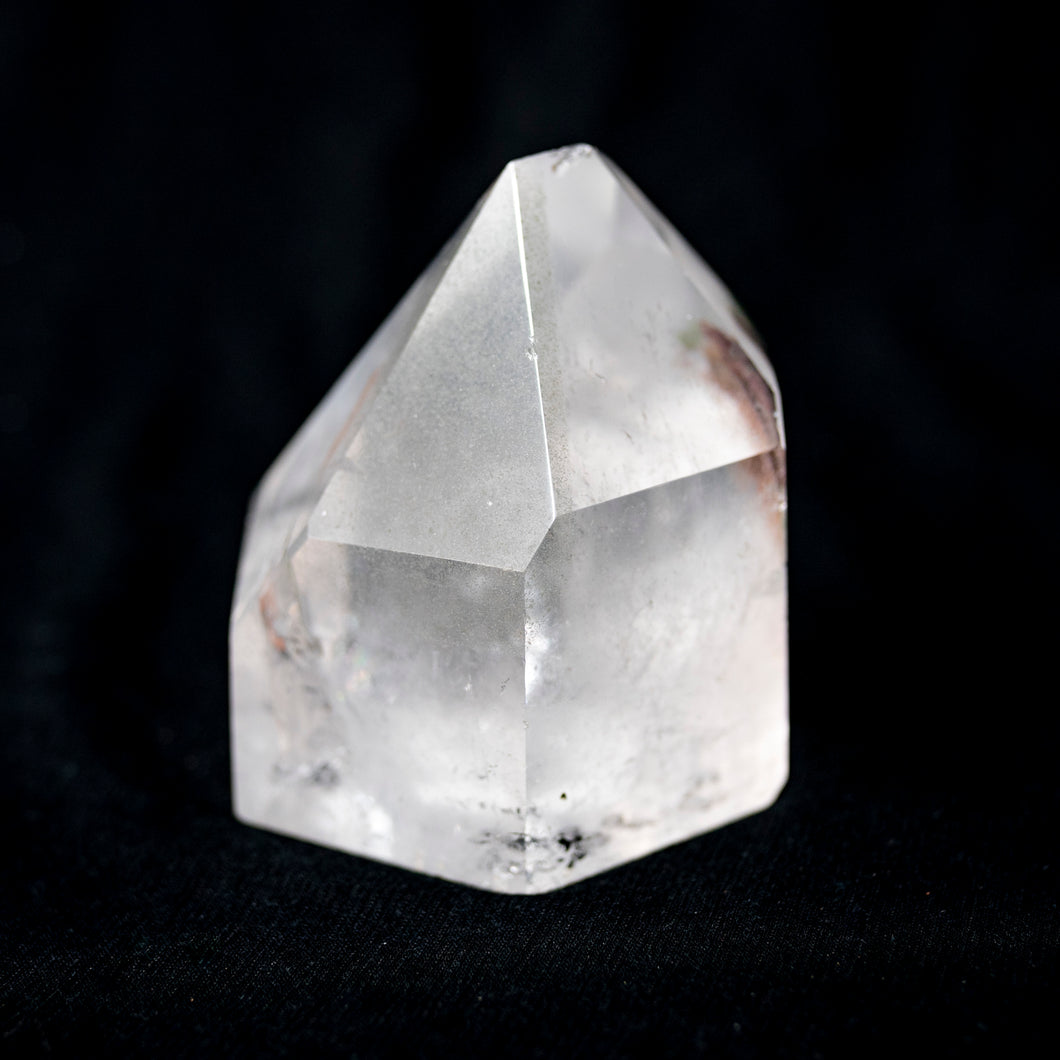 Brazilian Polished And Cut Crystal Point With Chlorite