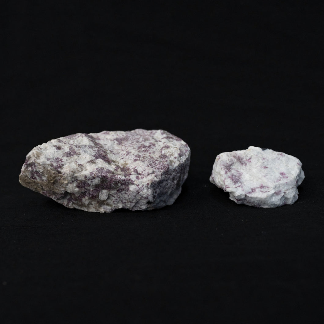 Rubellite With Calcite Uncut Stones Sold In Bulk