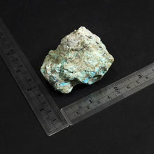 Load image into Gallery viewer, Chrysocolla Natural Stone Blue With Rulers Showing Size

