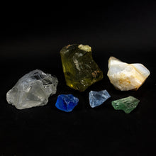 Load image into Gallery viewer, Cullet Glass AKA Slag Glass $4.50 Per Pound Yellow, Clear, White, Cobalt Blue, Green Light Blue
