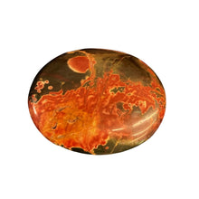 Load image into Gallery viewer, Back Side Of Cherry Creek Jasper Palm Stone
