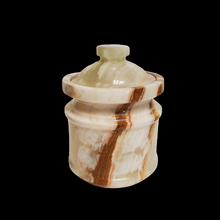 Load image into Gallery viewer, Brown Stripe Onyx Cannister Piece
