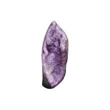 Load image into Gallery viewer, Dyed Purple Druzy Thin Tall Scukpture
