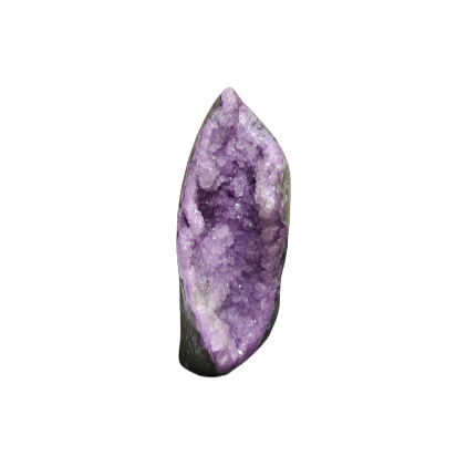Dyed Purple Druzy Thin Tall Scukpture
