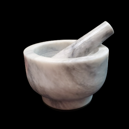 White Onyx Mortar And Pestle Spice Grinder