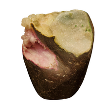 Load image into Gallery viewer, Light Pink Green Yellow Druzy Sculpture
