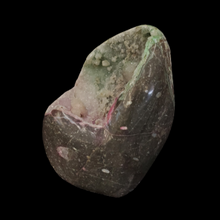 Load image into Gallery viewer, Side View Natural Gray Rock And Pink Green Druzy Dyed
