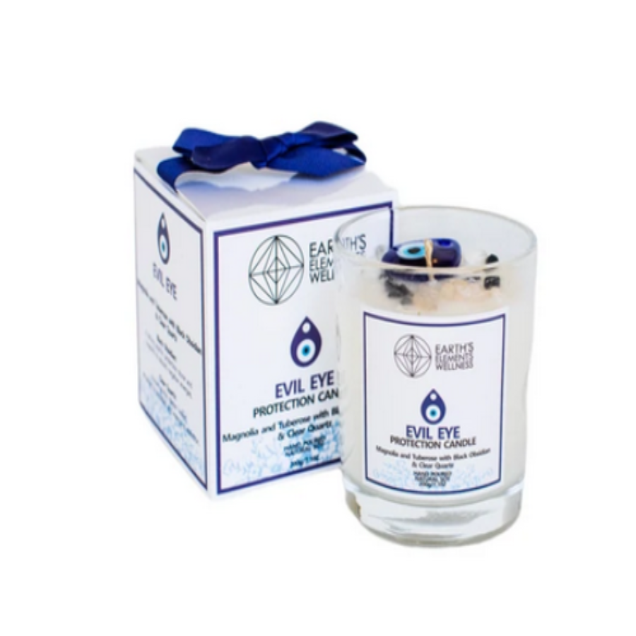 Evil Eye Crystal Candle With Gift Box