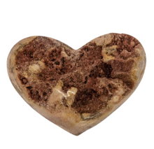 Load image into Gallery viewer, Pink Carved Druzy Heart

