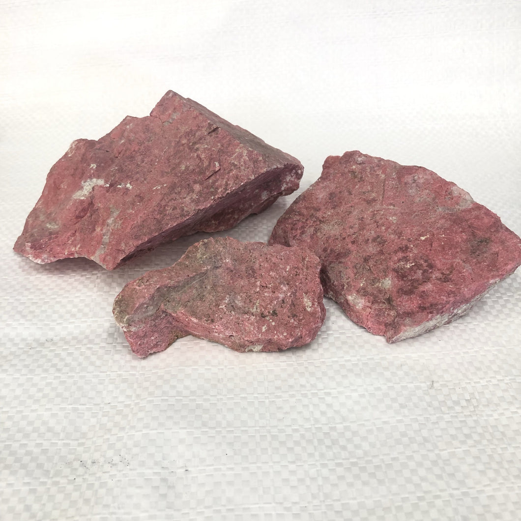 Thulite Rock Specimens In Various Sizes