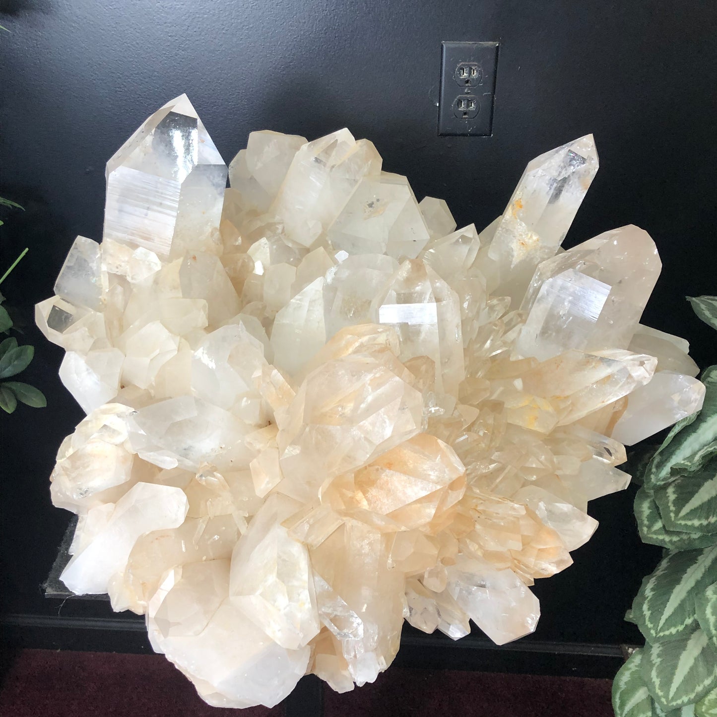 Close Up Large Arkansas Quartz Crystal Cluster