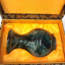 Load image into Gallery viewer, Fluorite Carved Stone Vase In Gift Box
