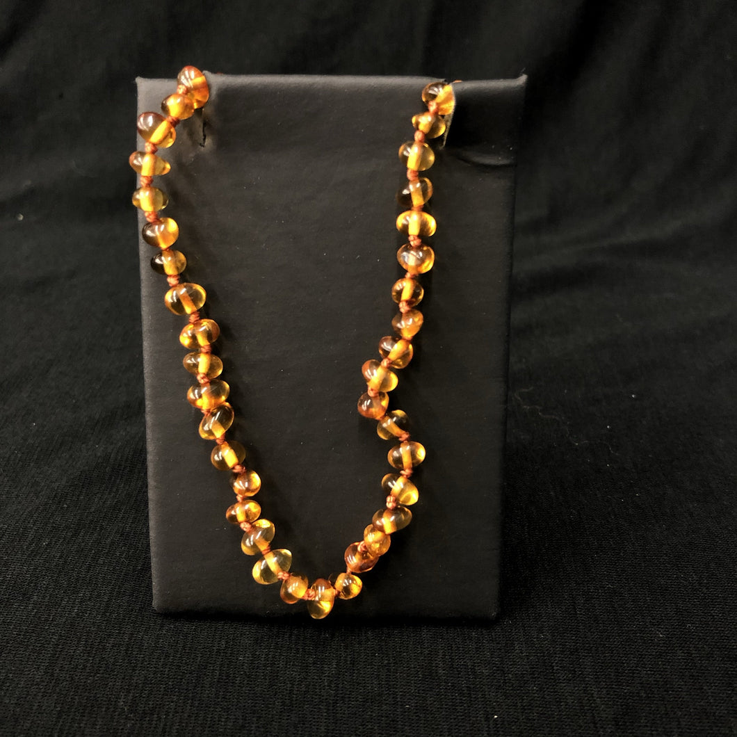 Amber Bead Necklace Baby Jewelry