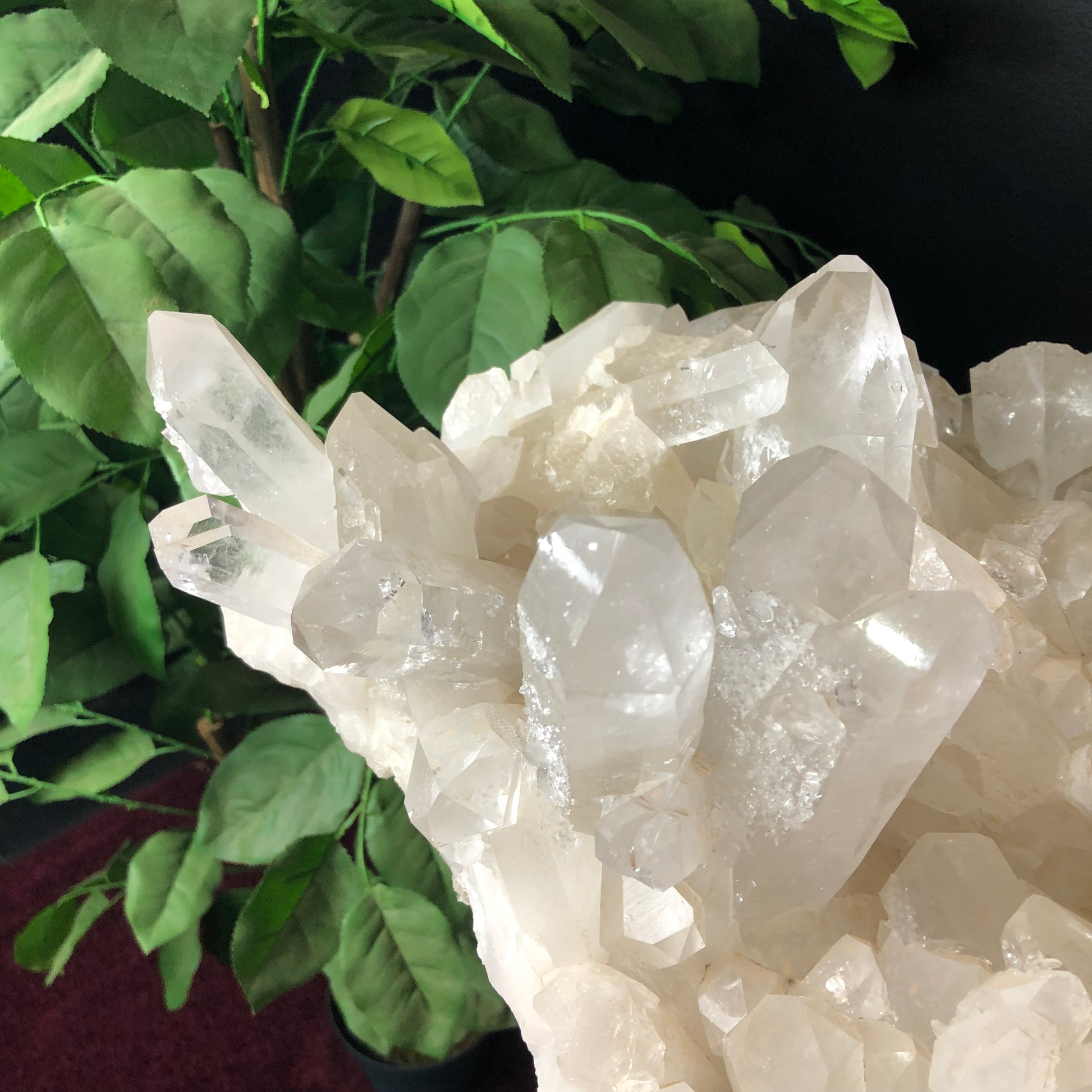 Close Up Of Crystal Points With Small Trigger Crystals