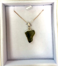 Load image into Gallery viewer, Authentic Moldavite In Sterling Necklace
